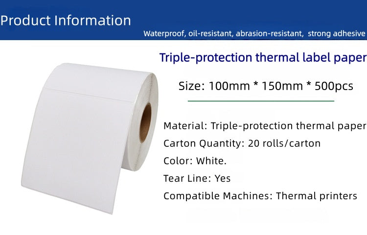 Thermal Shipping Labels | Printer Label Stickers | Waybill & Barcode Thermal Paper | Adhesive Label Roll