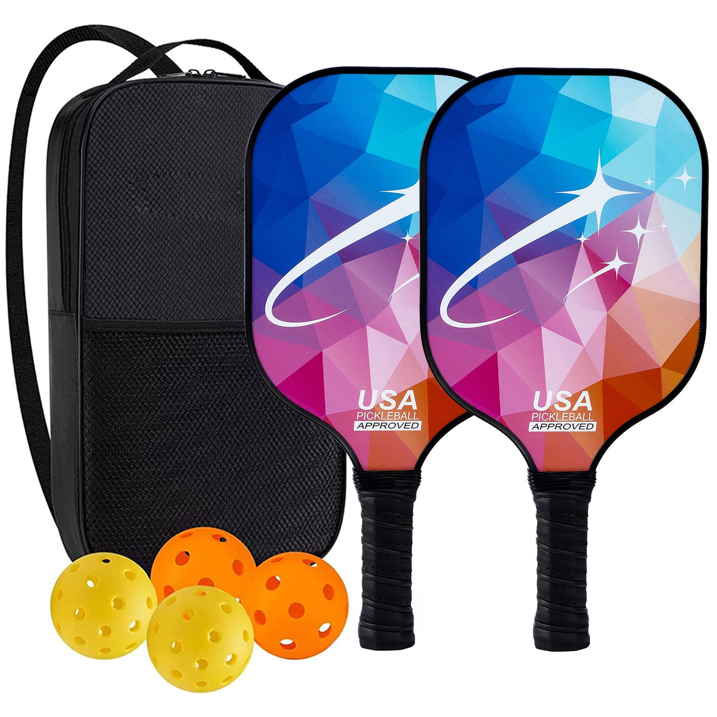 New Fiberglass Pickleball Paddle – Outdoor, USAPA Certified, Factory Direct, Customizable