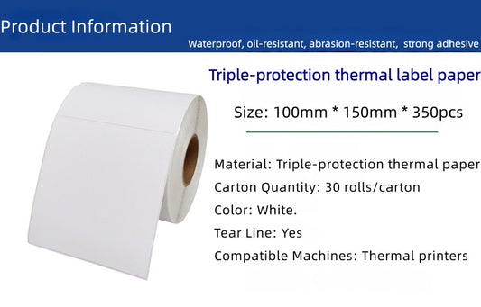 Thermal Shipping Labels | Printer Label Stickers | Waybill & Barcode Thermal Paper | Adhesive Label Roll