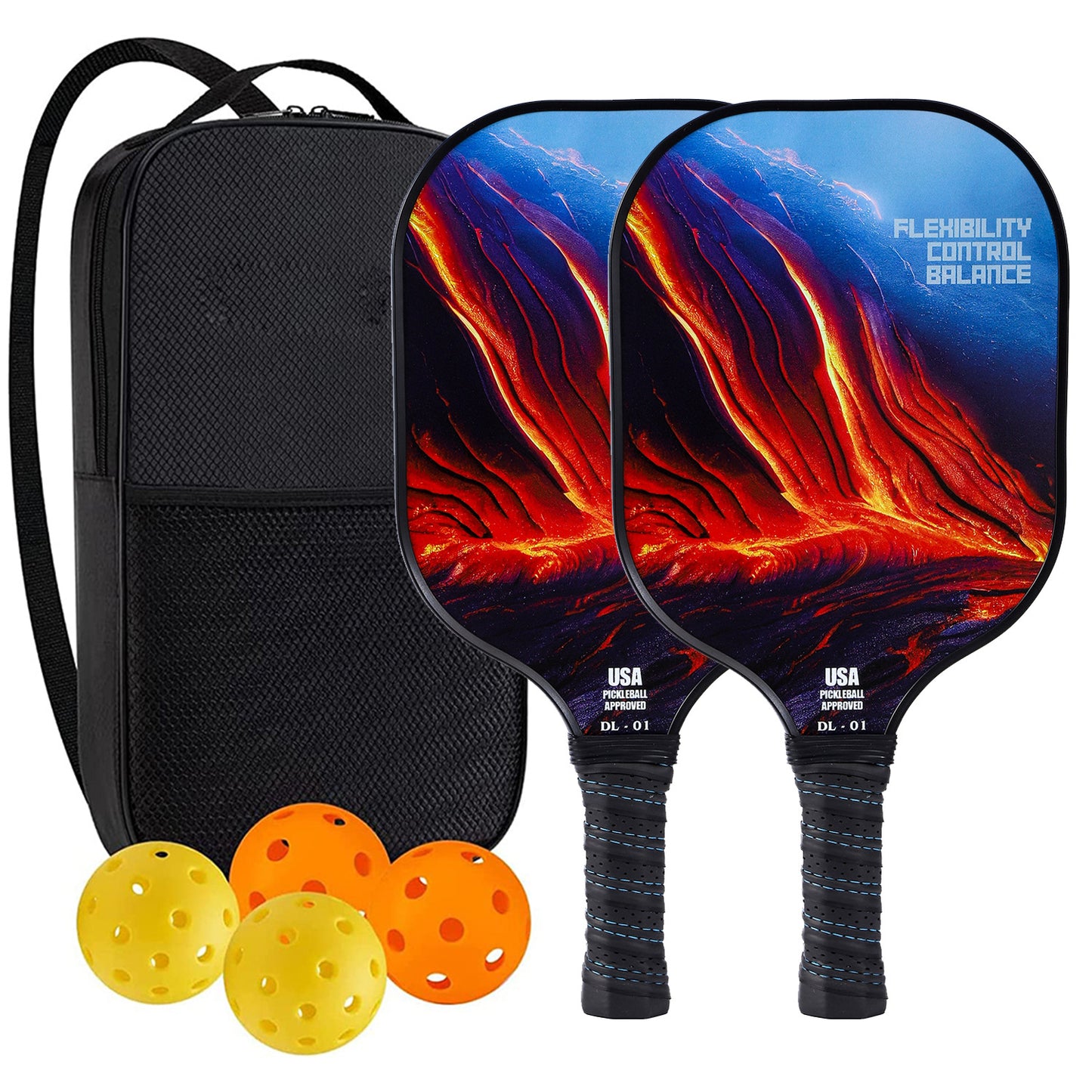 New Fiberglass Pickleball Paddle – Outdoor, USAPA Certified, Factory Direct, Customizable